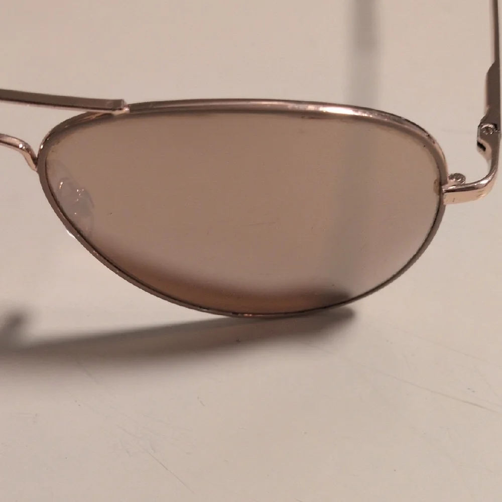 Classic‎ Aviator Gold And Cream Mirrored Lenses Sunglasses